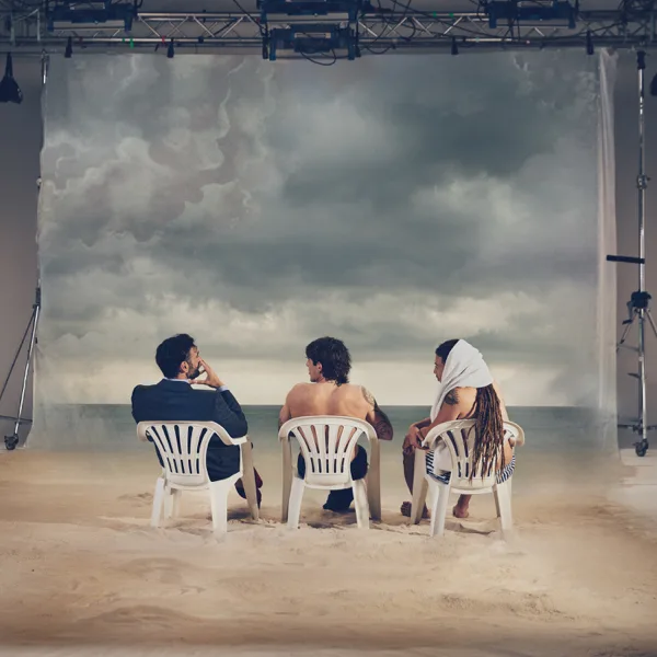 Cover art for Sto bene al mare (feat. Sayf & Rkomi) — Marco Mengoni